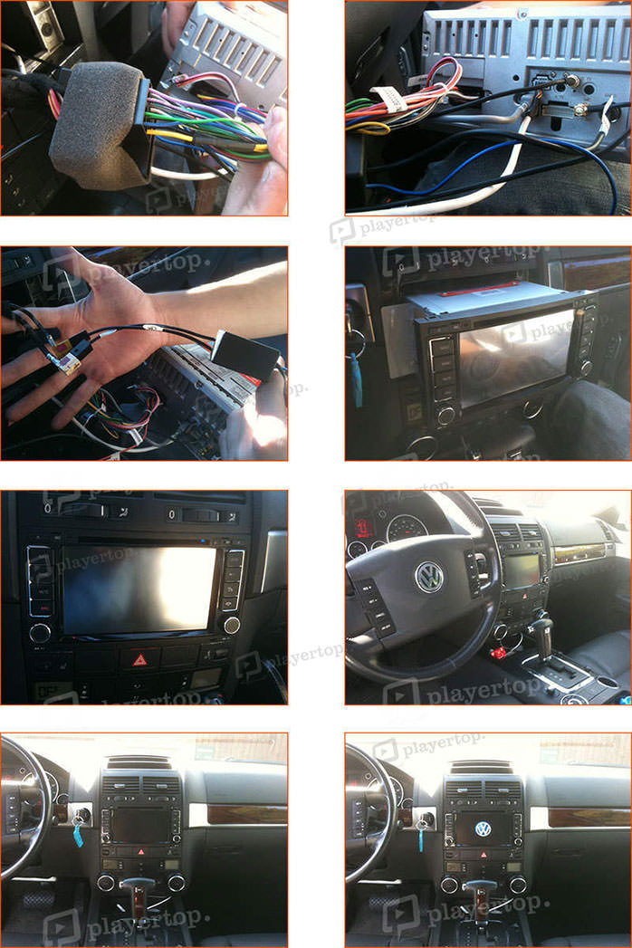 changement autoradio volkswagen touareg 2003 2011